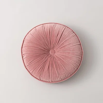 Dunelm Clara Circular Cushion Pink