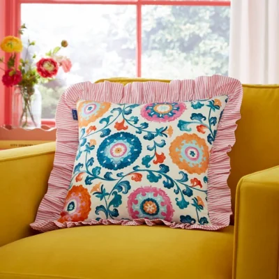 Dunelm Sophie Robinson Beldi Floral Square Cushion