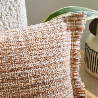Dunelm Tonal Fringe Weave Square Cushion