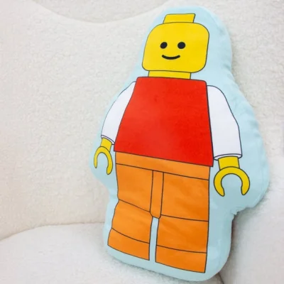 Dunelm Lego Colourblock Shaped Cushion