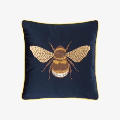 Dunelm Bees Cushion Navy Navy