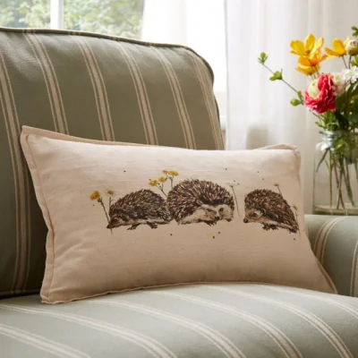 Dunelm Hedgehog Cotton Rectangle Cushion