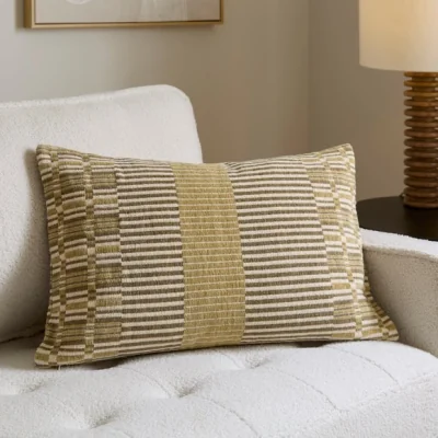 Dunelm Chenille Jacquard Rectangle Cushion