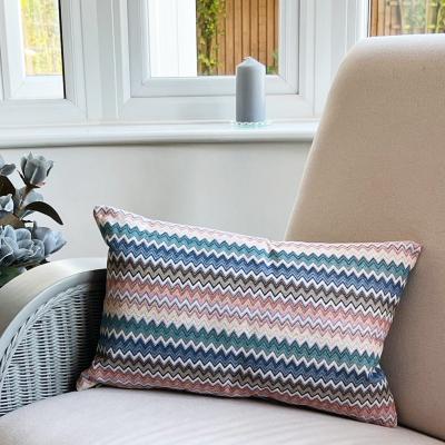 Dunelm Daro Tapestry Valencia Azure Rectangular Cushion