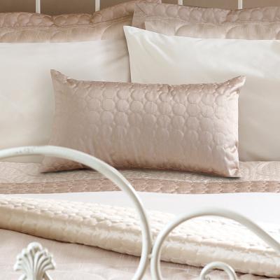 Dunelm Circles Latte Boudoir Cushion Medium Brown