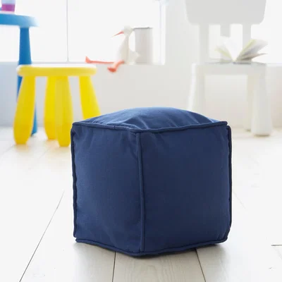 Dunelm Cube Cushion Navy (Blue)