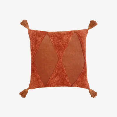 Dunelm Kantha Cushion Orange