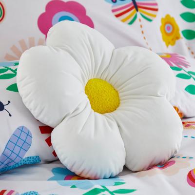 Dunelm Elements Flower Cushion White