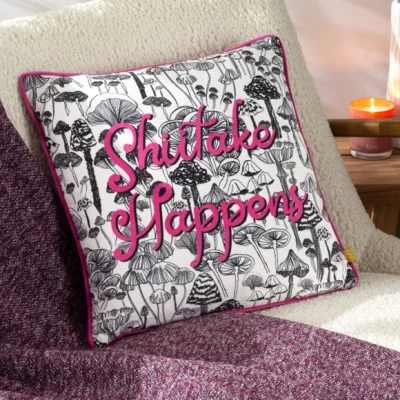 Dunelm furn. Shiitake Square Cushion