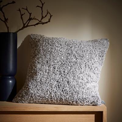 Dunelm Teddy Bear Feather Soft Marl Cushion Grey