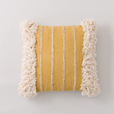 Dunelm Luanda Tufted Ochre Cushion Ochre