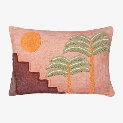 Dunelm furn. Moloko Cotton Rectangle Cushion Pink