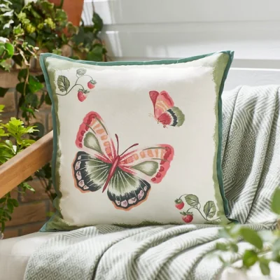 Dunelm Butterfly Outdoor Square Cushion