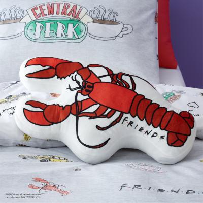 Dunelm Friends Lobster Shaped Cushion Red/White