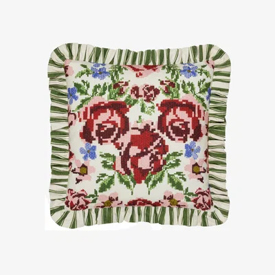 Dunelm Feeoni Ruffle Square Cushion