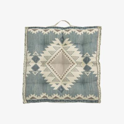 Dunelm Simply Green Aztec Printed Floor Cushion Grey