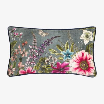 Dunelm Wylder Hidcote Manor Evelyn Rectangle Cushion Petrol (Blue)