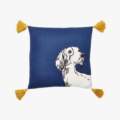 Dunelm Joules Sketchy Dogs Navy Cushion Navy