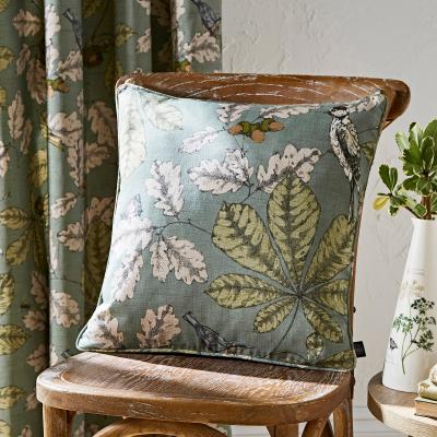Dunelm Arboretum Lilypad Cushion Green/Black