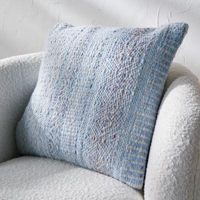 Dunelm Set of 3 Inca Square Scatter Cushions Aqua (Blue)