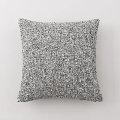 Dunelm Mabel Tonal Boucle Cushion Pacific Blue