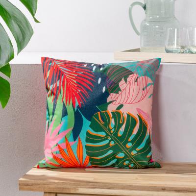 Dunelm furn. Modern Leaf Outdoor Cushion MultiColoured