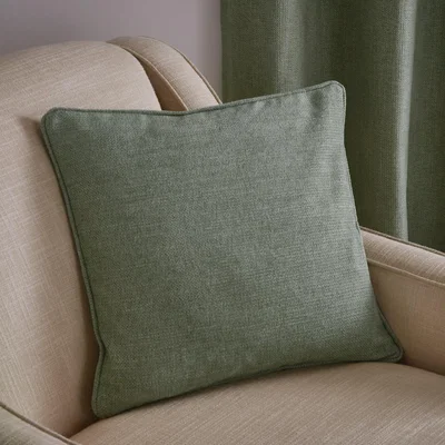 Dunelm Wynter Cushion Olive (Green)