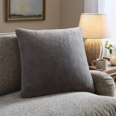 Dunelm Double Sided Faux Fur Square Cushion