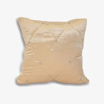 Dunelm Diamante 45cm x 45cm Cushion Cream