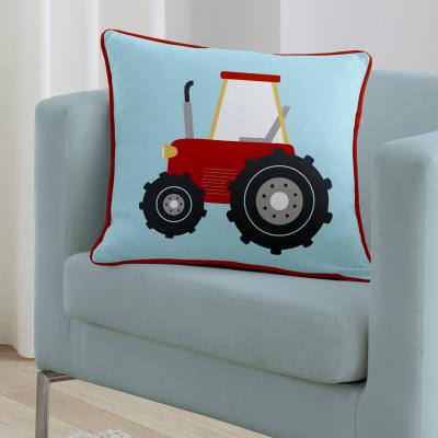 Dunelm Farmyard Friends Blue Cushion 43cm x 43cm Blue