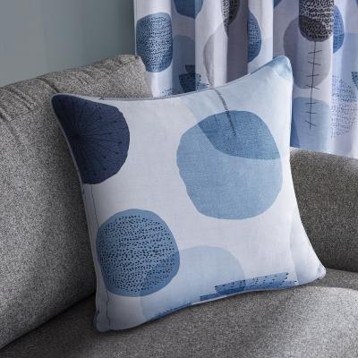 Dunelm Elements Dandelion Cushion Blue