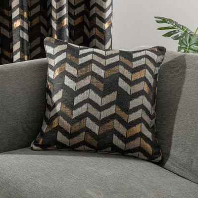 Dunelm Zena Charcoal Cushion Zena Charcoal