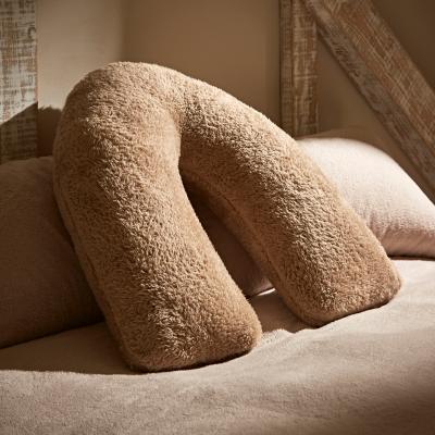 Dunelm Teddy Bear V Shaped Cushion Teddy Taupe