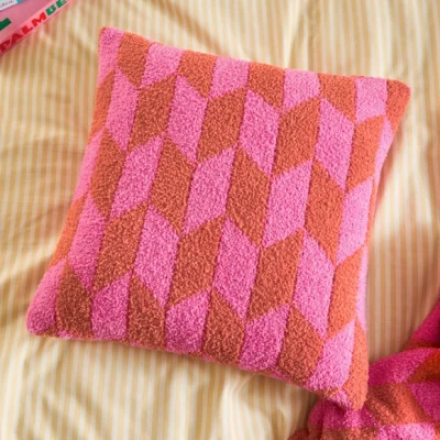 Dunelm furn. Olsen Geometric Square Cushion