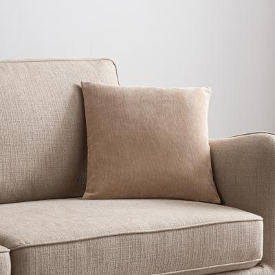 Dunelm Velour Cushion Pebble
