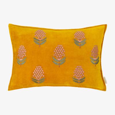 Dunelm Hornton Rectangular Cushion Yellow