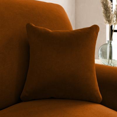 Dunelm Luxury Velvet Scatter Cushion Luxury Velvet Orange Umber