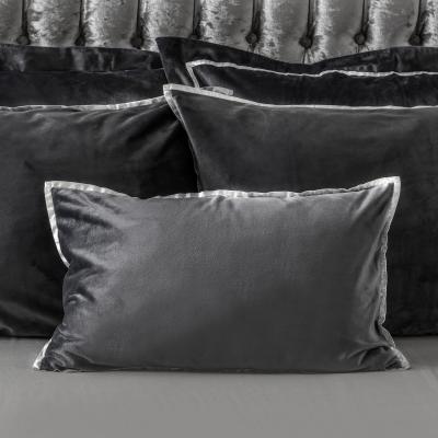 Dunelm Arianna Grey Boudoir Cushion Grey