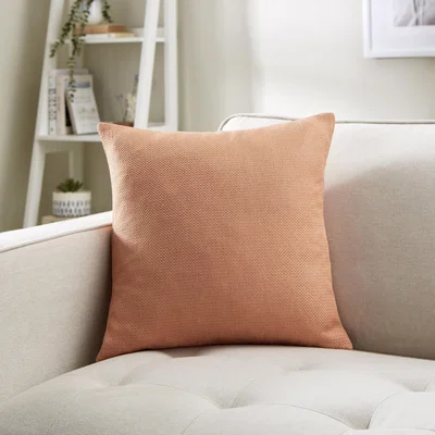 Dunelm Barkweave Square Cushion Apricot