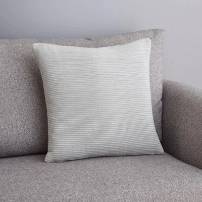 Dunelm Pin Rib Cushion Grey