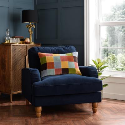 Dunelm Clara Patchwork Cushion MultiColoured