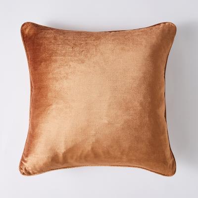 Dunelm Luxe Viscose Velvet Cushion Mink