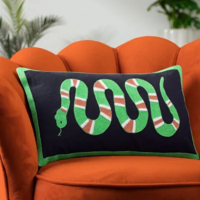 Dunelm furn. Coral Snake Cotton Rectangle Cushion