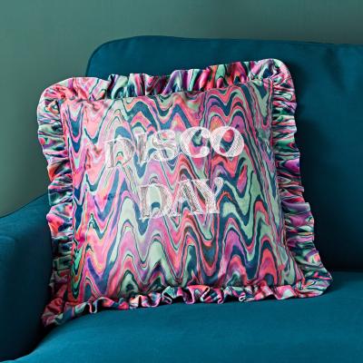Dunelm Disco Day Frilled Cushion