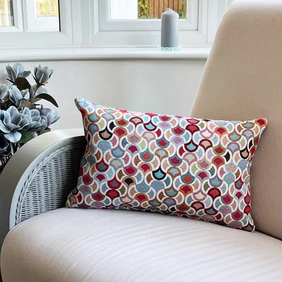 Dunelm Daro Tapestry Doodle Rectangular Cushion