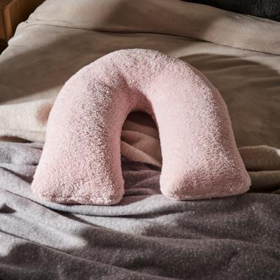 Dunelm Teddy Bear V-Shaped Cushion Teddy Blush Pink
