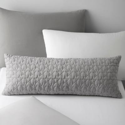 Dunelm Star Quilted Cushion Grey