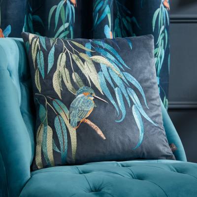 Dunelm Kingfisher Cushion Teal (Blue)