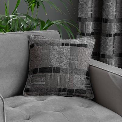 Dunelm Prague Cushion Black