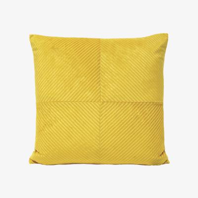 Dunelm Paoletti Large Infinity Honey Textured Cushion Yellow